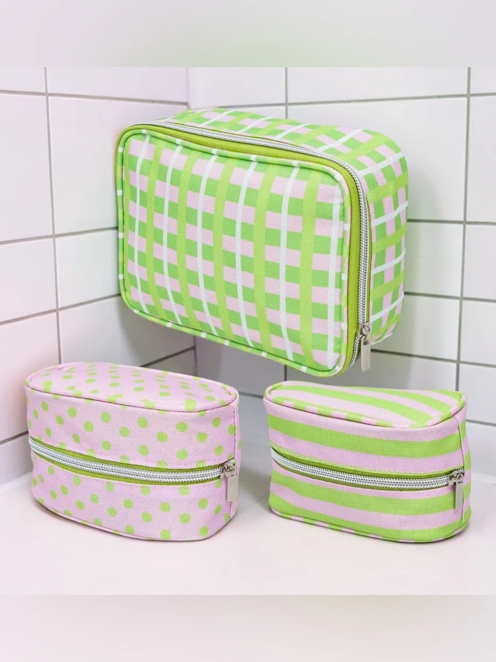The Crème Shop Deluxe 4 Piece Travel Makeup Case(s) NEW